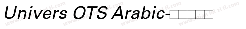 Univers OTS Arabic字体转换